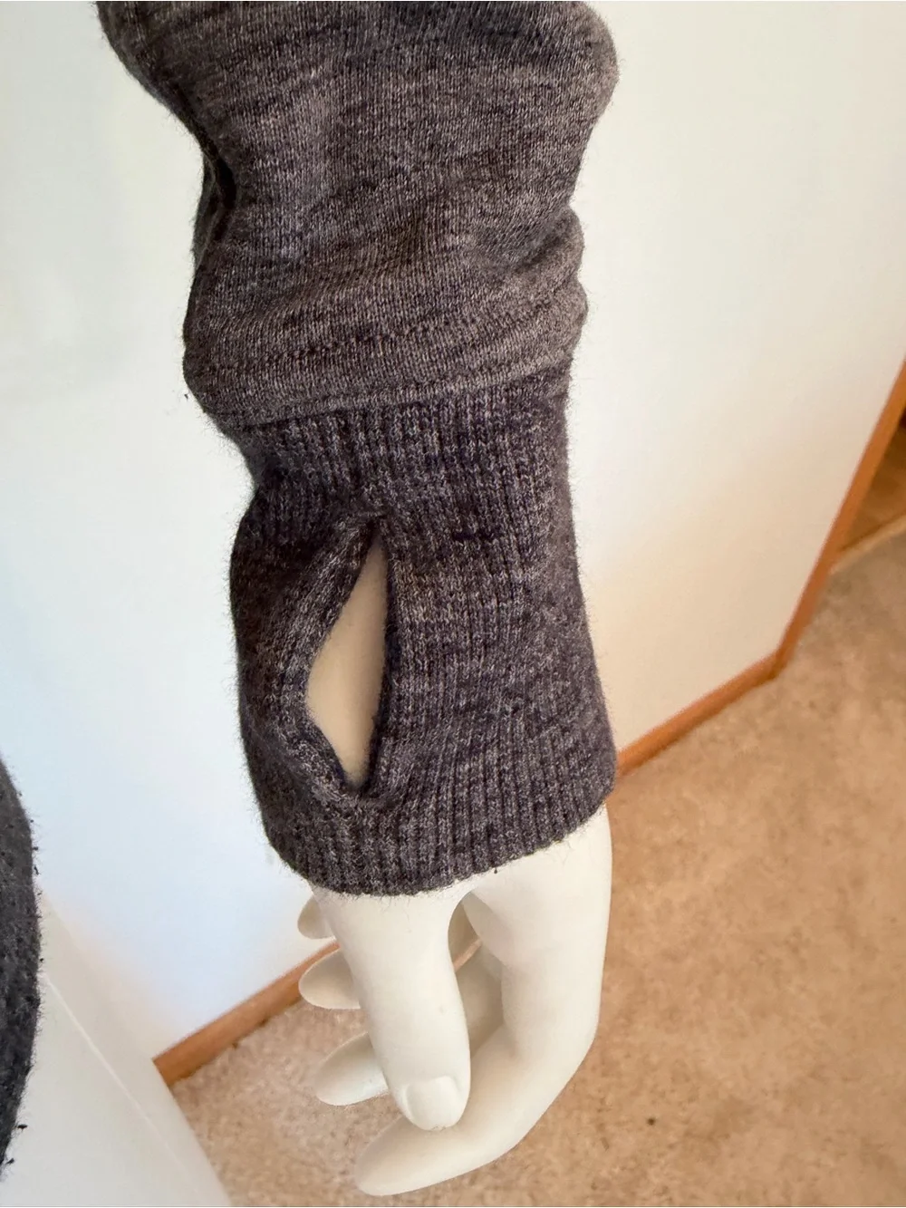 #790 Lululemon Huddle & Hustle Heathered Core Dark Grey, High Collar Jacket
